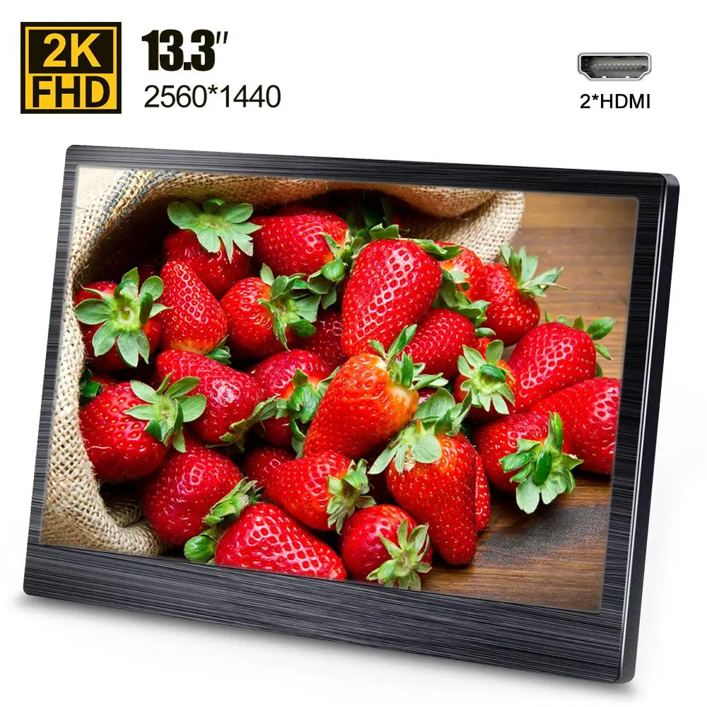 

Cheap 13.3" 2K IPS Portable Monitor LCD Screen for Ps4 Xbox Gaming Laptop External Monitors HDMI Extended Display Computer LED