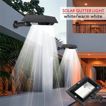 

30 LED Solar Lamp PIR Motion Sensor Outdoor Lighting Yard Gutter Garden Wall Light Waterproof IP65 Security Lamp