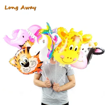 

20pcs/lot Animal Balloons with Stick and Cup Air Ballons for Birthday Party Decorations Kids Babyshower Baby Toys