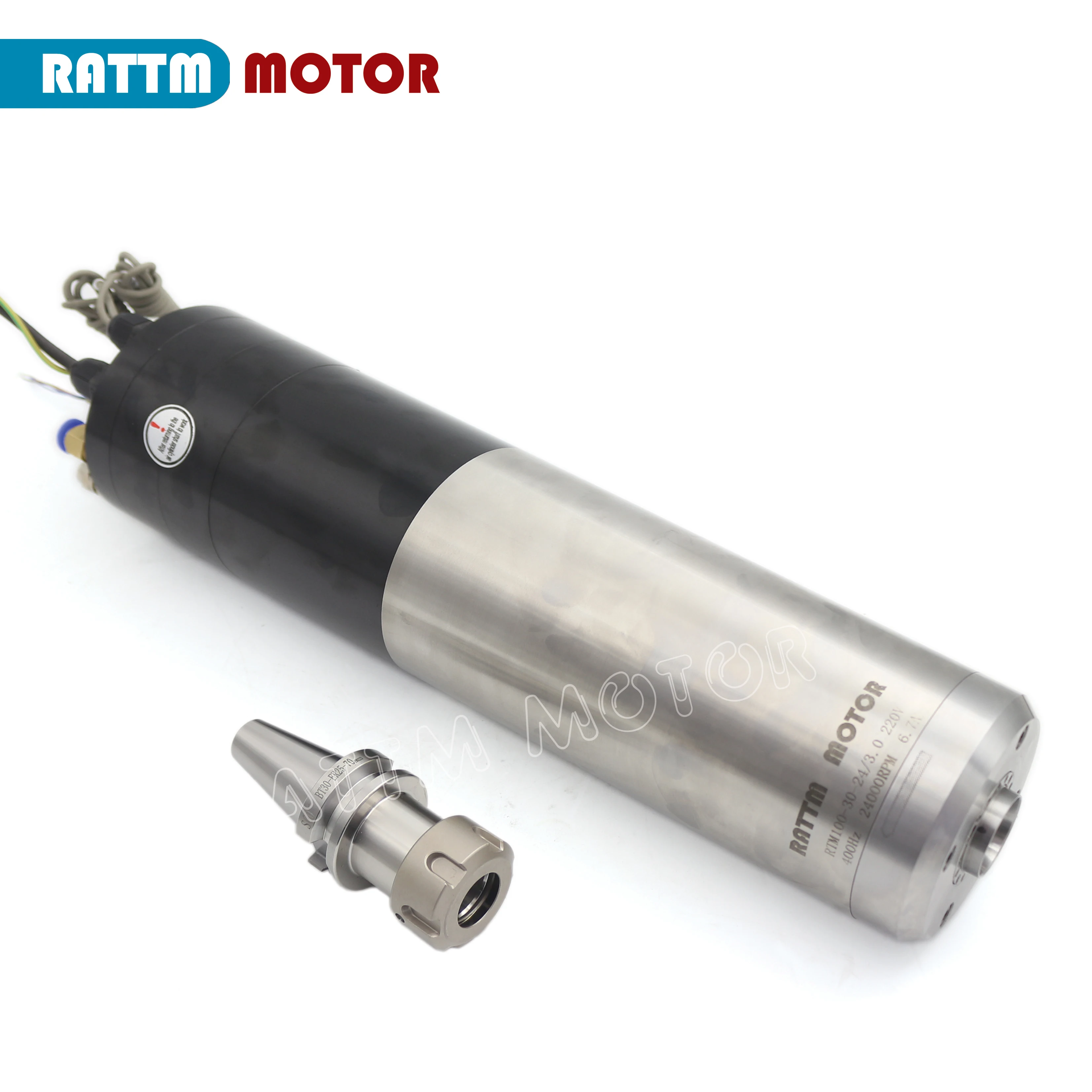 ?Free VAT? 3KW ATC Water Cooled Automatic Tool Change Spindle motor BT30 & 3.7KW VFD Inverter 220V / 380V FOR CNC Router MILLING