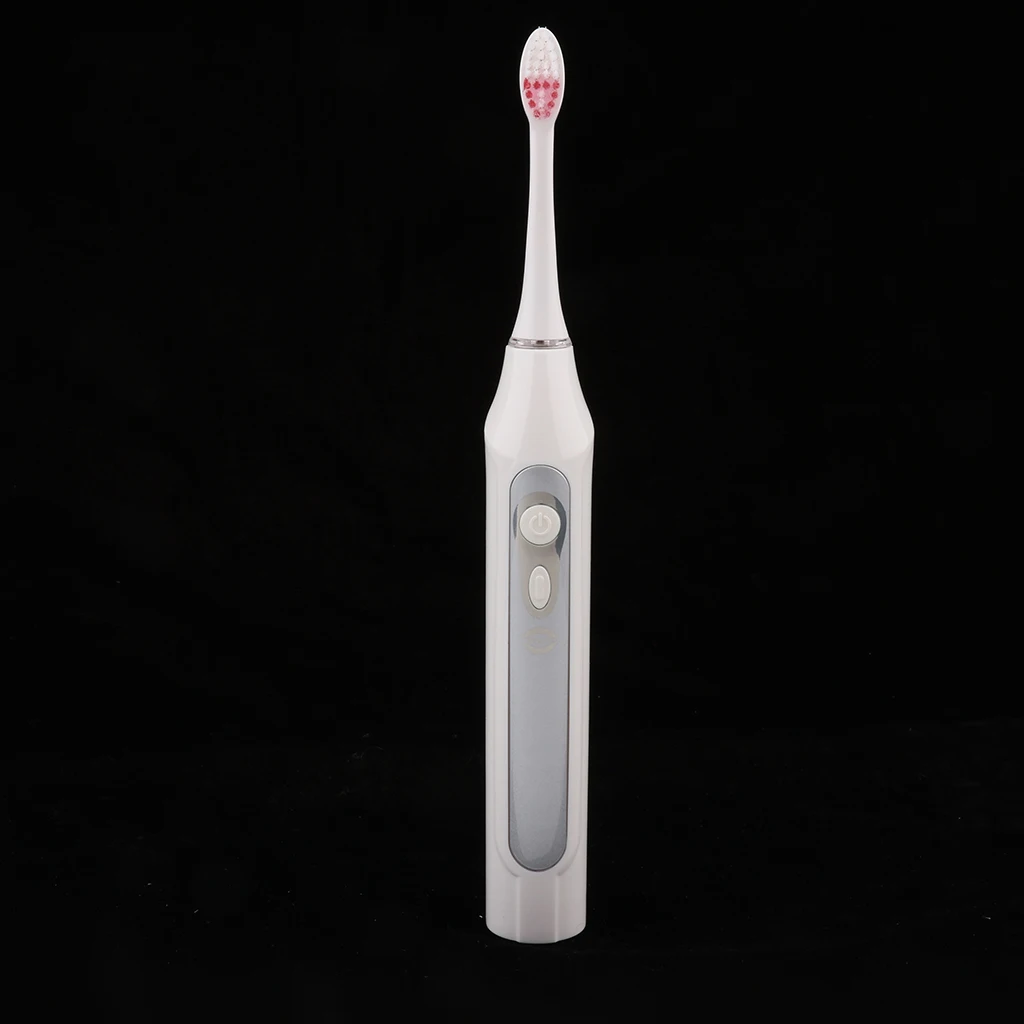 Adult Electric Toothbrush Dual Clean Rechargeable Battery Electric Tooth Brush with 3 Replacement Brush Heads
