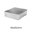 1~15PCS 60x20x3 mm square powerful magnet 60mm X 20mm N35 Strong Neodymium Magnets 60x20x3mm Permanent Magnet sheet 60*20*3 mm ► Photo 2/6