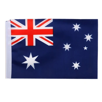 

New Hand Waving Australia National Flags Plastic Poles 21 x 14cm Pack of 12