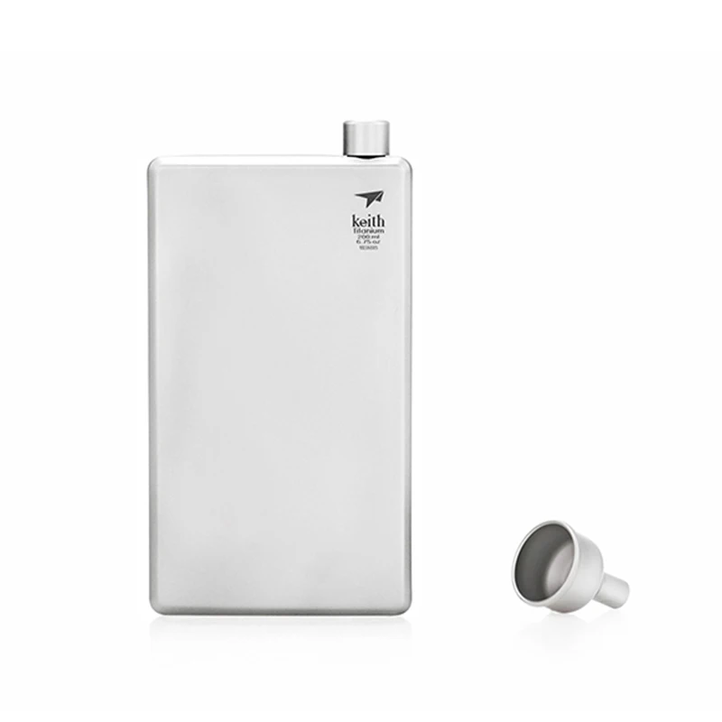 200ml Ti9306 120 мл КИТ титановый Флагон 150 мл хип кувшин для вина Бутылка Чашка хранения вина с воронкой для Ti9302 путешествия - Цвет: 200ml
