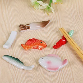 

Ceramic Chopsticks Holder Tableware Cute Rabbit Design Chopstick Rack Pillow Care Rest Eco-Friendly Spoon Fork Tableware