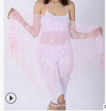 New style Belly dance costumes sequins tassel indian belly dance hip scarf for women belly dancing belt 11kinds of colors Pink