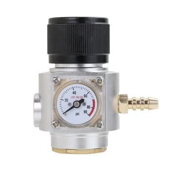 

New Mini Gas Regulator T21*4 Regulato Soda CO2 Charger Kit 0-90 PSI Stream Beer Keg Charger For European Draft Beer Kegerator t