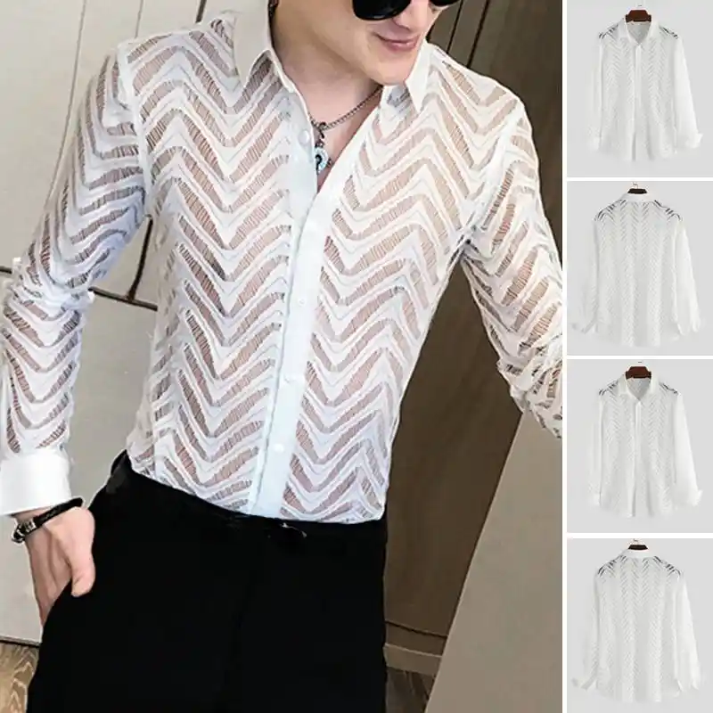 camisa de renda masculina