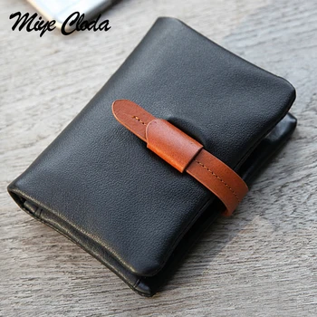 

New men's short business casual wallet Japanese first layer cowhide multifunctional vertical wallet card holder