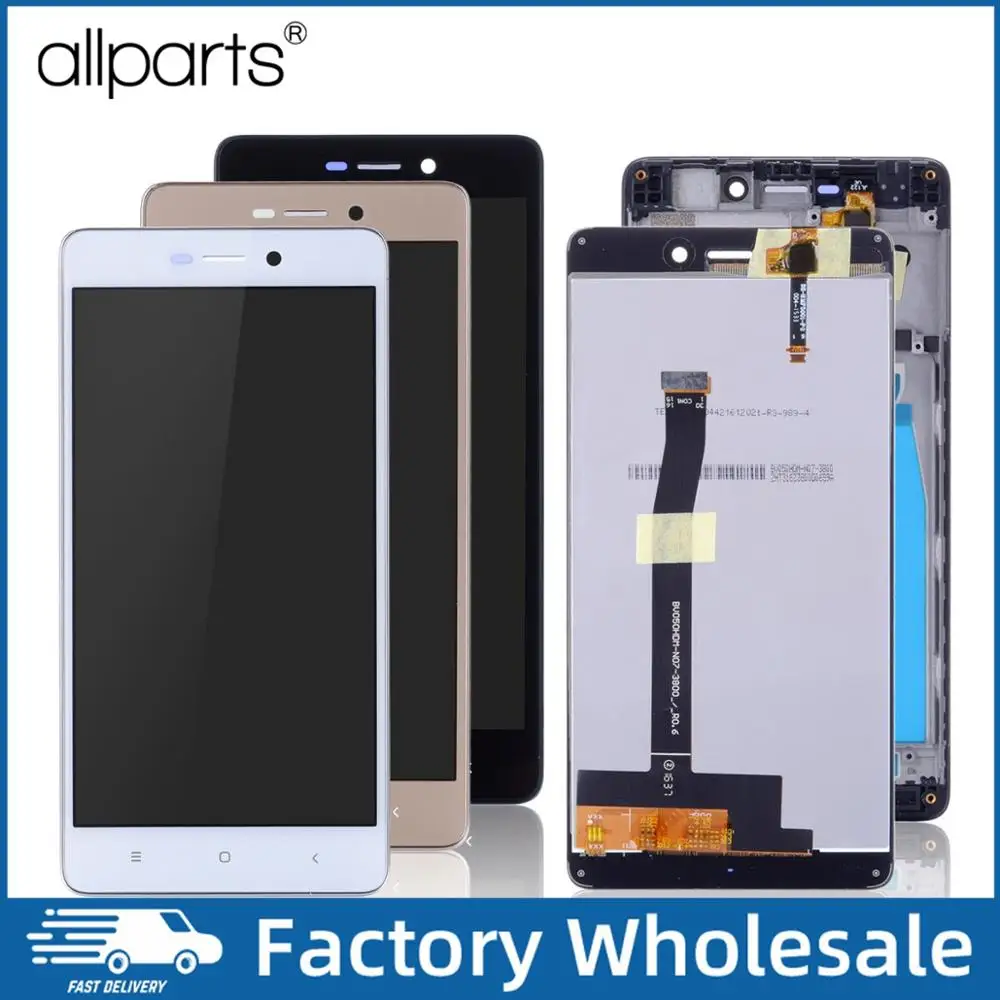 Продажа Дисплей для XIAOMI Redmi 3S Redmi 3S Prime font b LCD b font в сборе с тачскрином на рамке Оригинал 5.0 черный белый золото