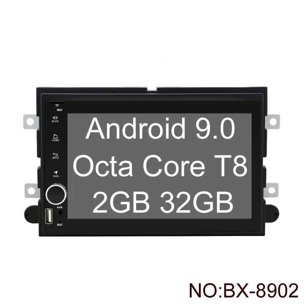 T8 2GB 32GB Bosion 2 Din Android 9,0 автомобильный dvd-плеер для Ford F150 F350 F450 F550 F250 Fusion Expedition Mustang Explorer радио PX6 4 Гб 64 ГБ - Цвет: T8 2GB 32GB