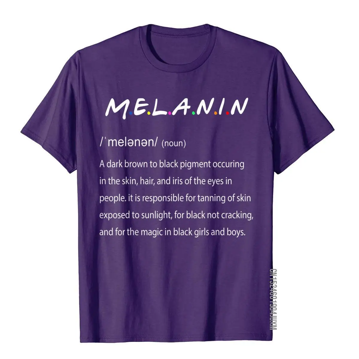 Melanin Definition Black Women Men Gift T-Shirt__97A1755purple