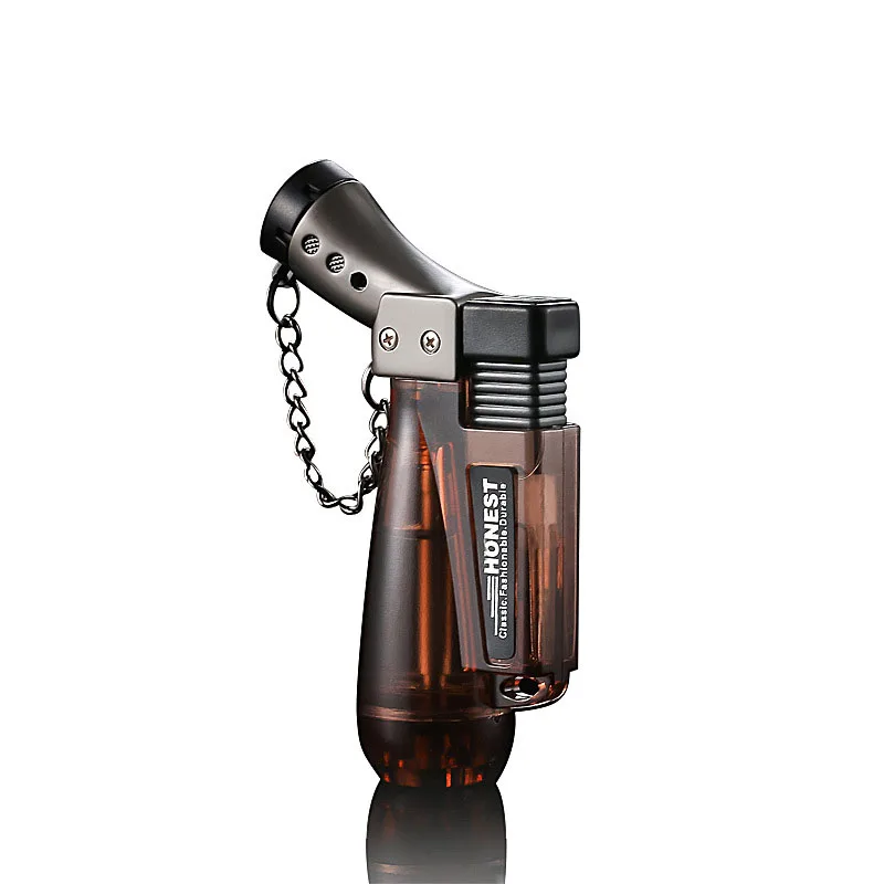 

Butane Torch Windproof Lighter Turbo Lighter Visible Gas Lighter Cigar Smoking Encendedores Smoking Accessoriesï¼Gadgets for Men