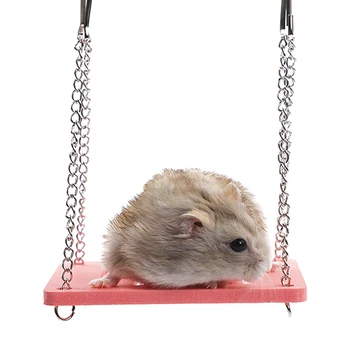 

Wooden Swing Harness Hanging Bed Pet Toys Small Animals Products Hamster Chinchilla Toys Parrot Rest Mat Hanging Accessories