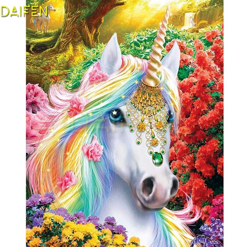 Diamond Art Beginner Fun Unicorn Kit