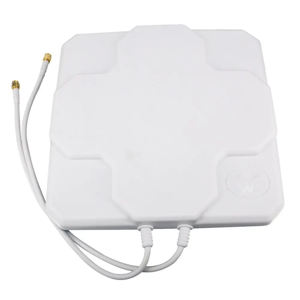 4G LTE MIMO Antenna Outdoor Dual Polarization Panel Directional External 2*22dBi N Male/N Female/SMA Male 30cm Cable