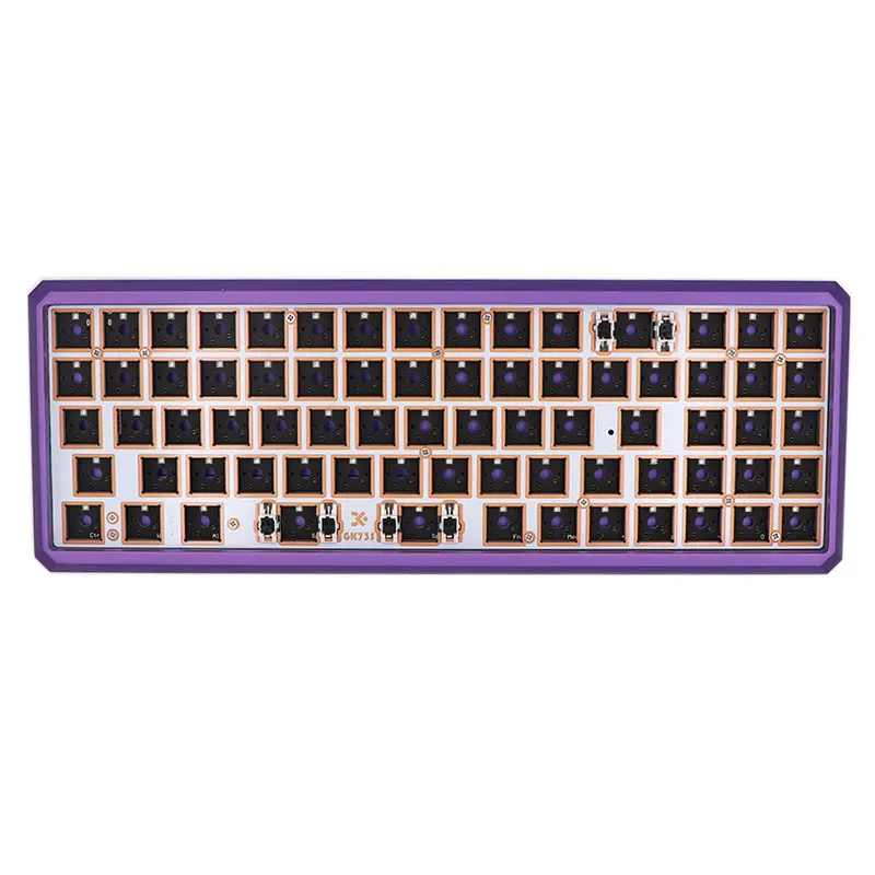 Keypro Gk73 механическая клавиатура rgb переключатель led Горячая замена разъем pcb чехол