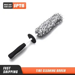 Brosse de nettoyage de roues de voiture en microfibre, longue portée, anti rayures, outil de lavage 