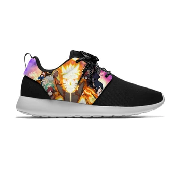 

Japanese Anime Naruto Uzumaki Hot Fashion Cool Funny Kids Sport Running Shoes Casual Breathable 3D Printed Sneakers Boys Girls