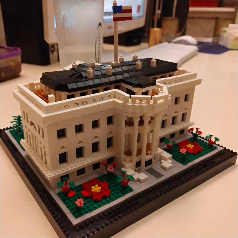 Balody Architecture USA The White House Mini Diamond Building Nano Blocks Toy