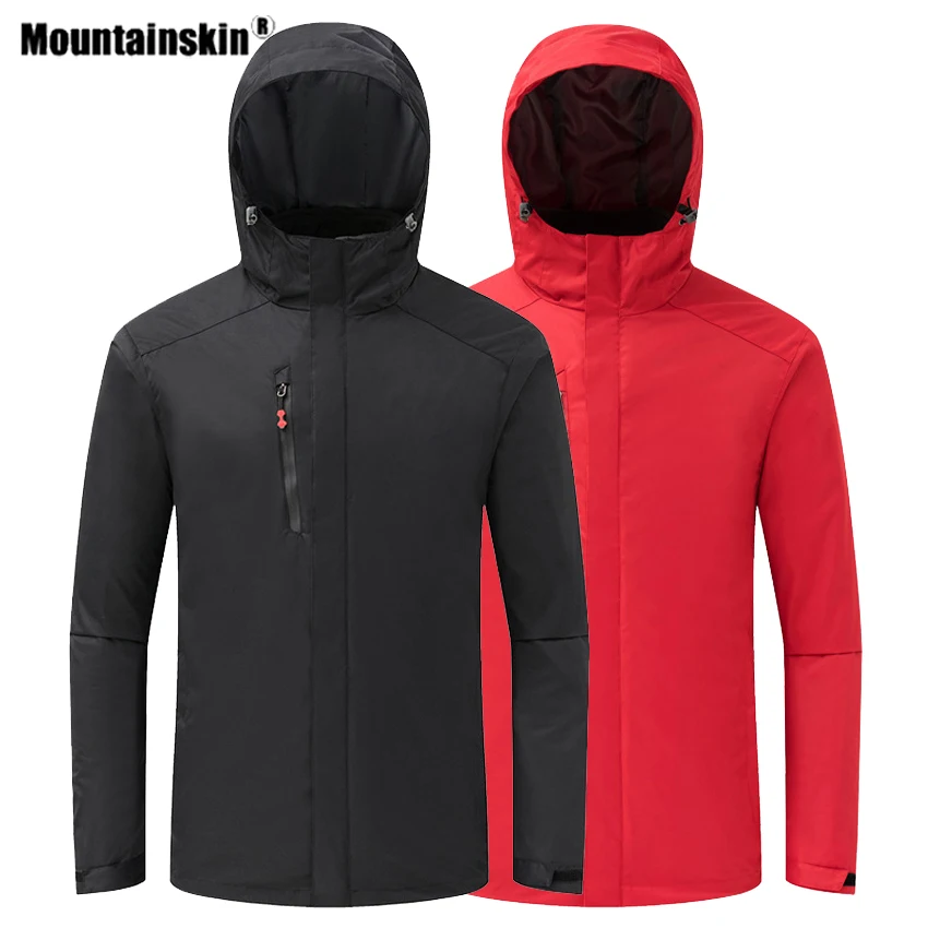 Mountainskin зимние мужские 2 шт. флисовые походные куртки для спорта на открытом