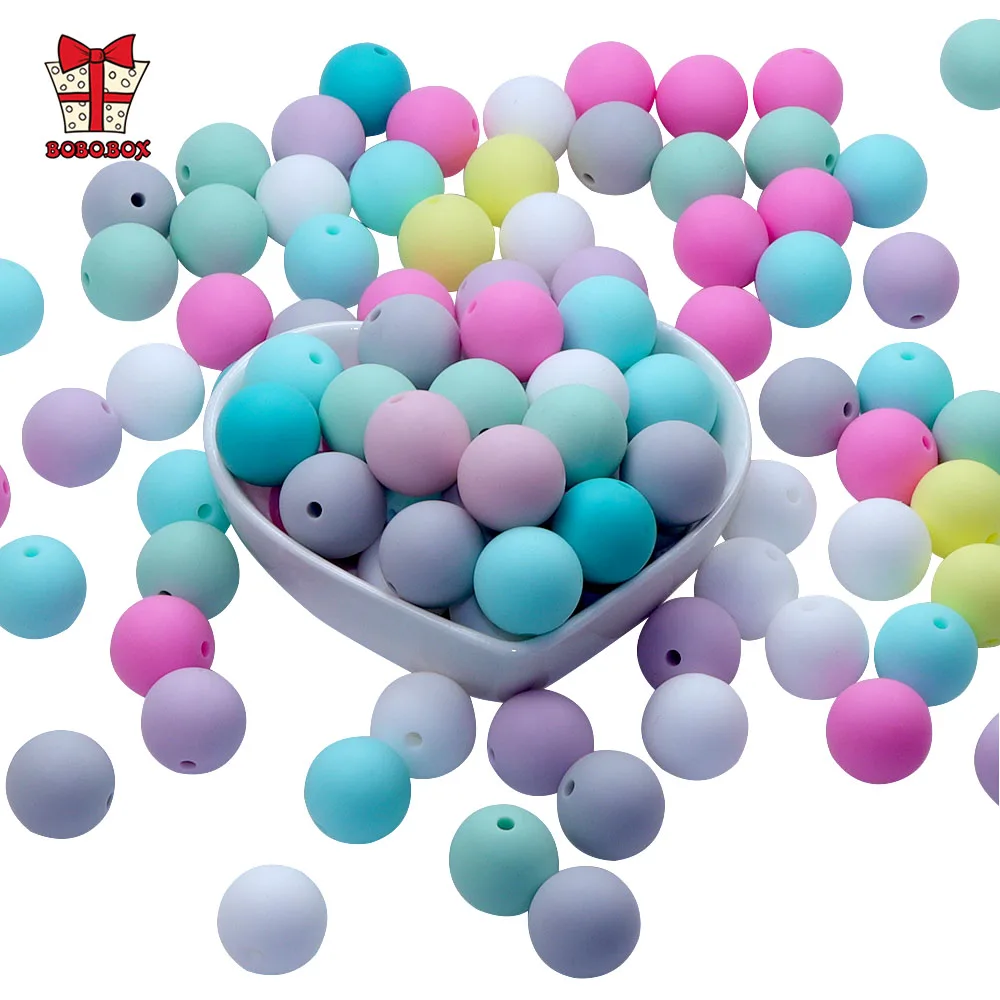Силиконовые бусины BOBO.BOX 100 шт./лот 9 мм материал пищевого класса для сделай сам
