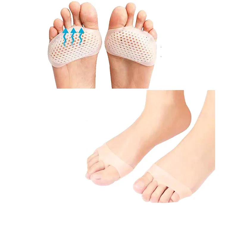 Dropshipping Silicone Padded Forefoot Insoles Shoes Pad Gel Breathable Health Care Shoe Insole High Heel Insert | Спорт и