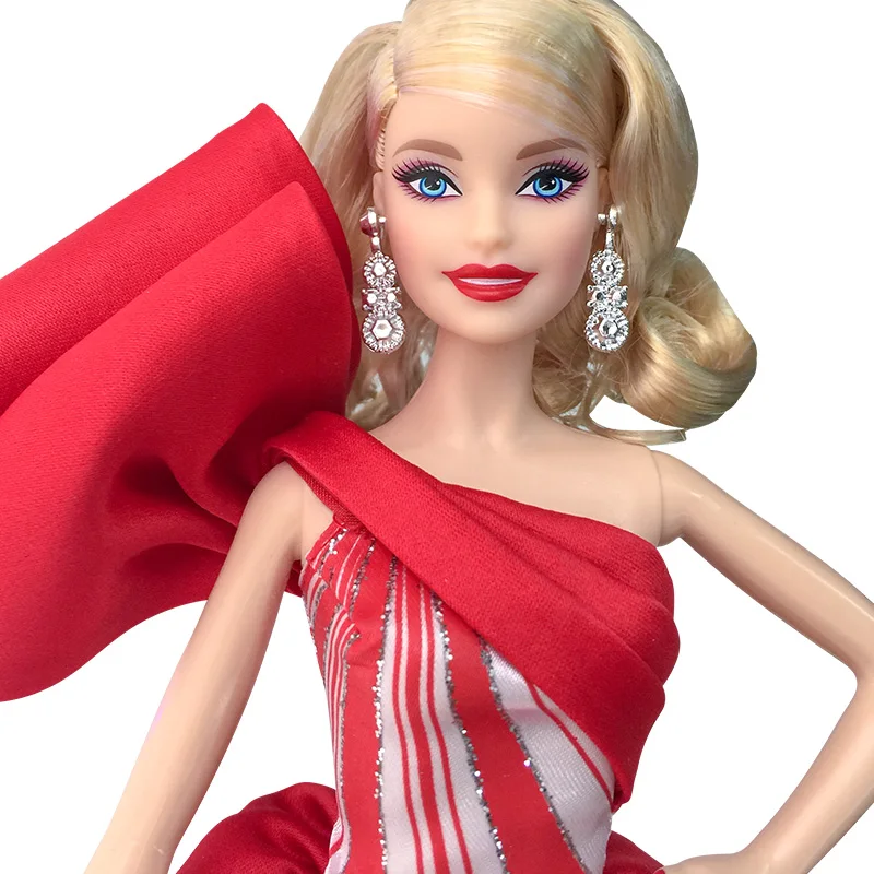 Оригинальная Праздничная Кукла Барби Макияж Лицо принцесса модница Ограниченная Коллекция красивое платье для девочек игрушки на день рождения Brinquedo