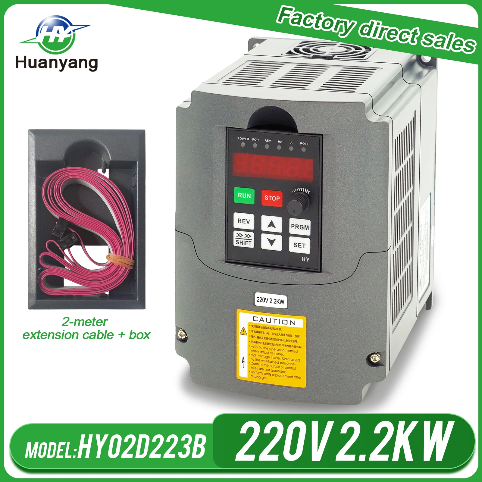 Huanyang Vfd Inverter 2.2kw Motor 220v Frequency Converter  Parts  Extension Cable Box Factory Direct Sales Free Shipping Inverters   Converters AliExpress