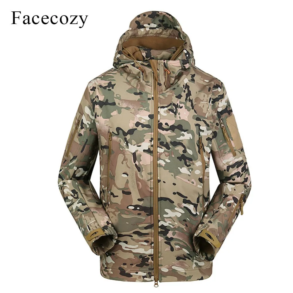 Мужская камуфляжная куртка Facecozy водонепроницаемая уличная тактическая