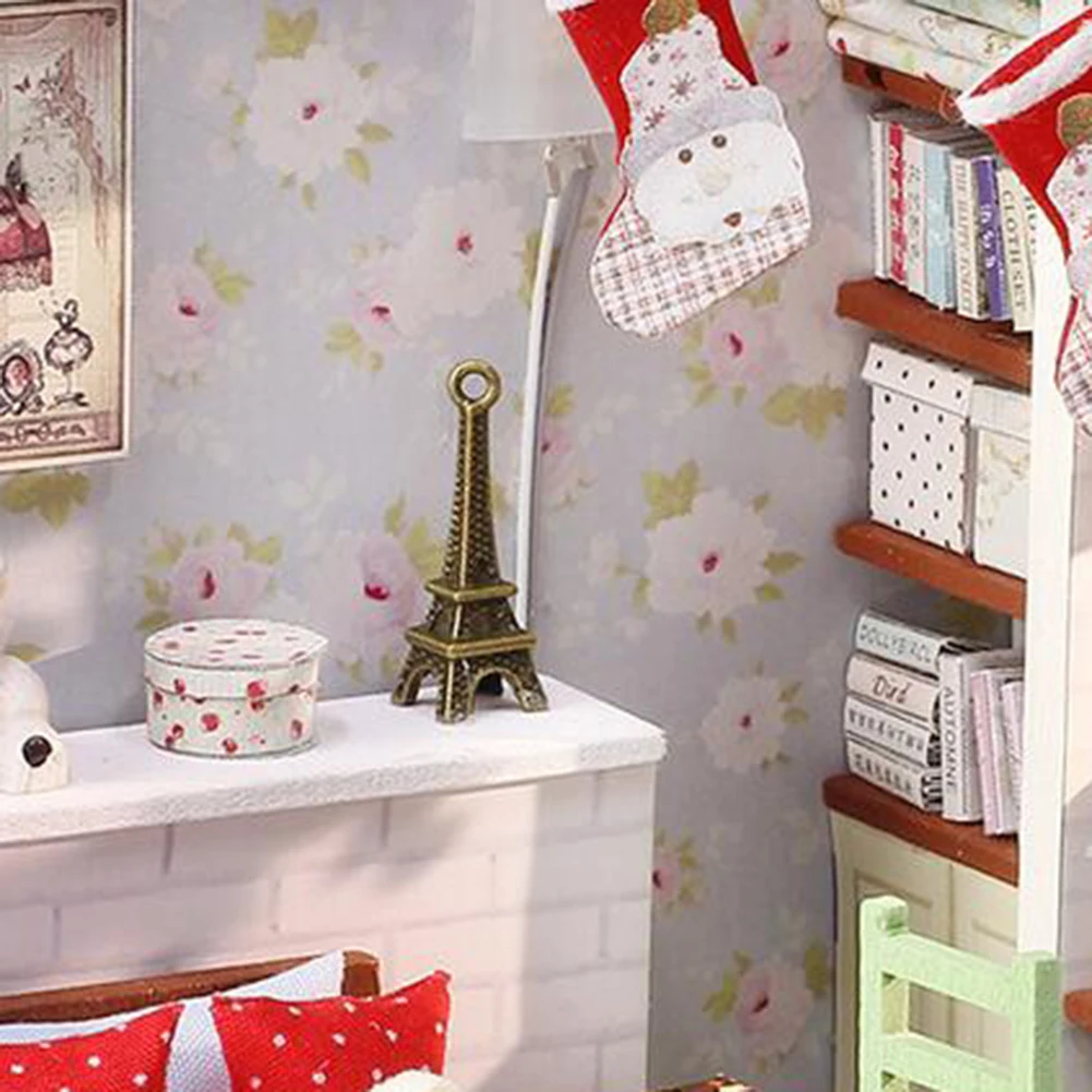 Кукольный дом мебель Diy Миниатюрный 3D Деревянный Miniaturas кукольный домик Модель игрушки для детей подарки на день рождения Каса дневник котенка