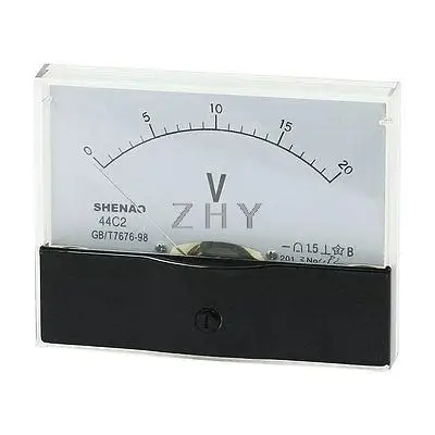

Rectangular Panel Volt Test DC0-20V Scale Volt Meter Gauge 44C2