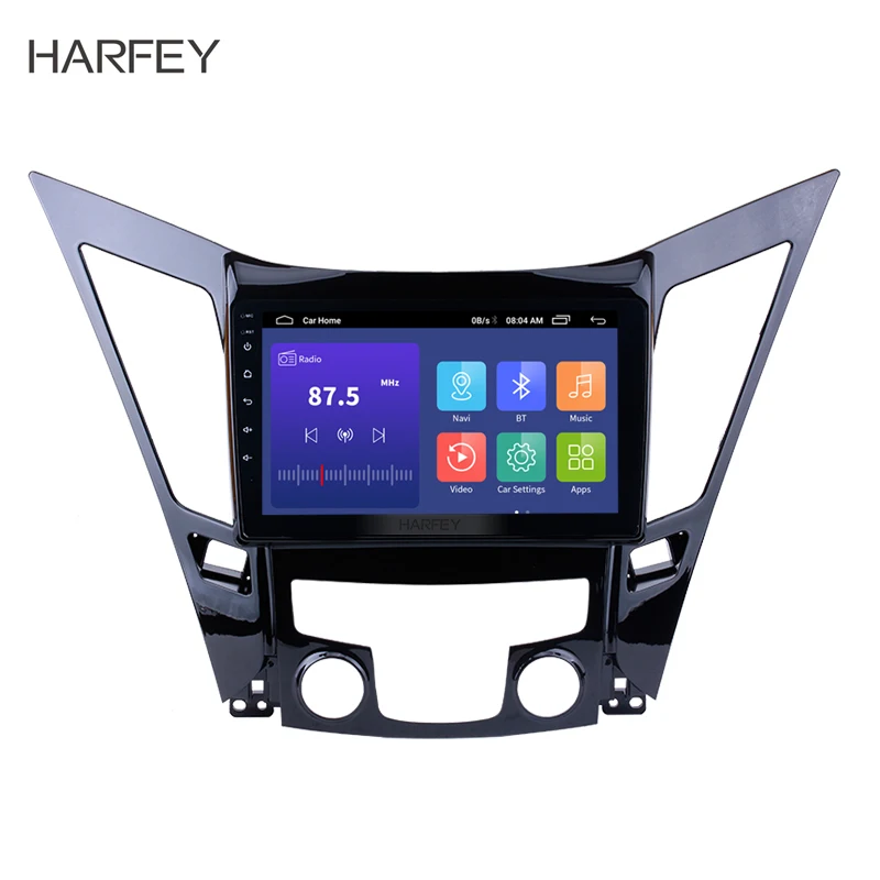 Автомобильный GPS навигатор Harfey 9 &quotHD Android 0 для HYUNDAI Sonata i40 i45 2011 2015 с TPMS DVR OBD II AUX USB SD