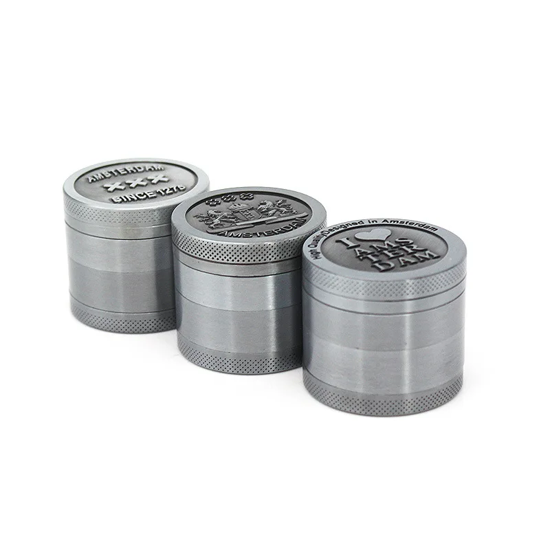 Metal Smoke Grinder Amsterdam 4-layer Manual Weed Accessories | Дом и сад