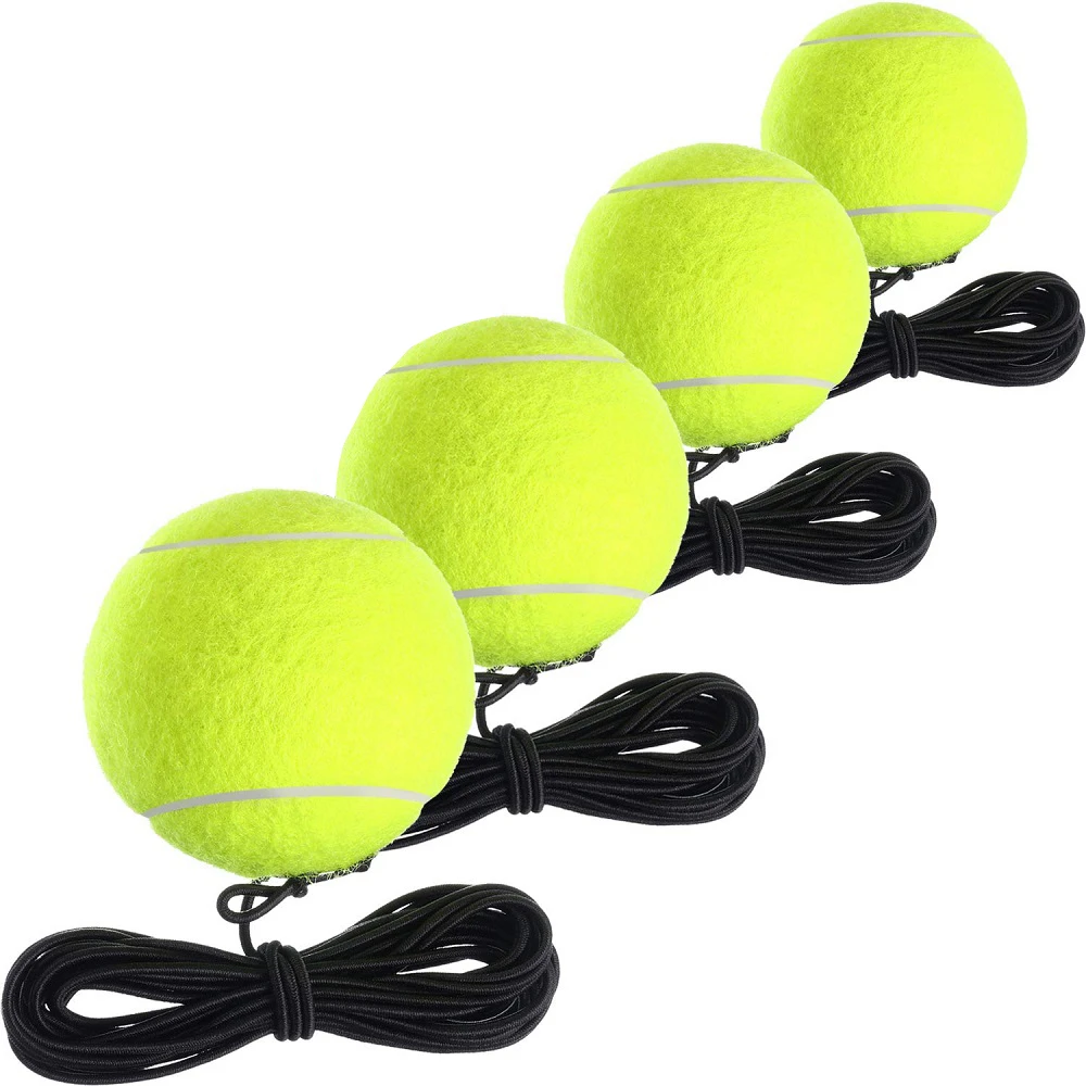Pelota de tenis para entrenamiento con cuerda, equipo de de autopráctica para ejercicio, 4 de -