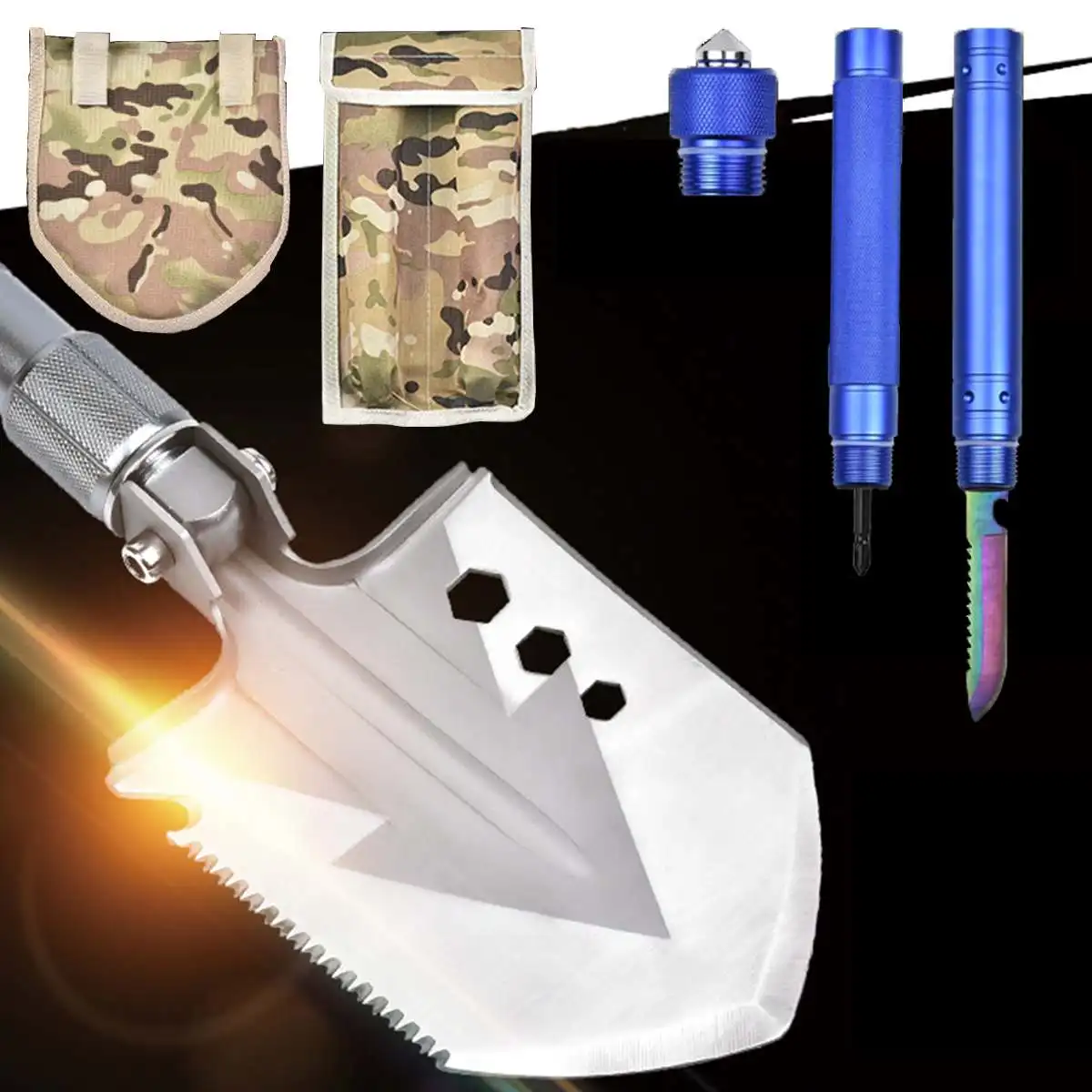 Военная Тактическая Складная лопата многофункциональная походная портативная аварийная садовая лопата для выживания ручные инструменты