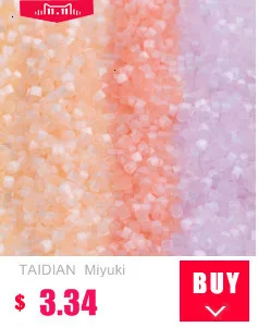 Taidian Miyuki 11/0 Japanese Seedbeads Pearl Picasso Glass Beadbracelet Jewelry Craft Necklace Accessories 5grams About 1000pcs