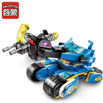 

Enlighten Building Block High-Tech Era Shining Chariot 2 Figures 185pcs Educational Technic Bricks Toy For Boy Gift