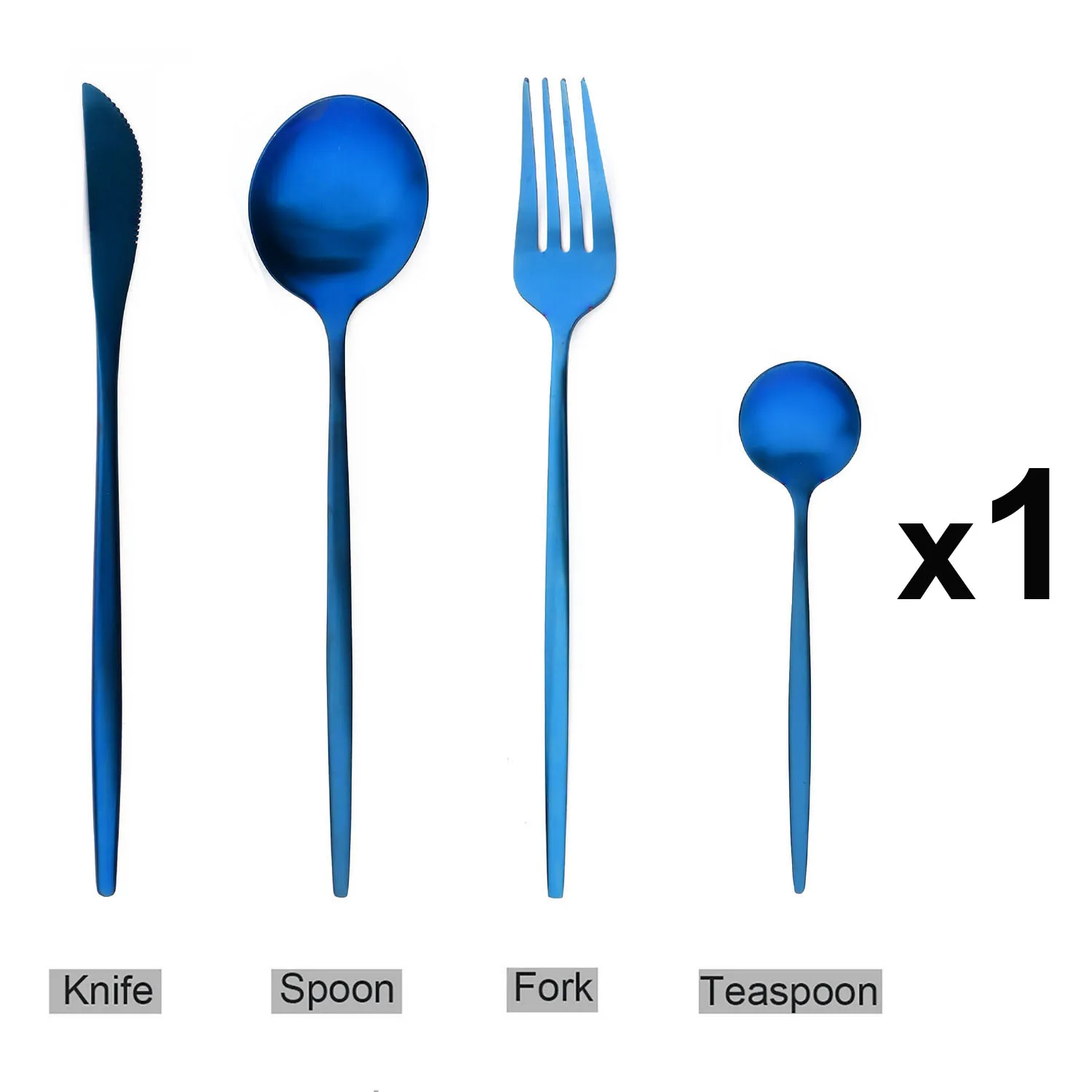 4Pcs Blue