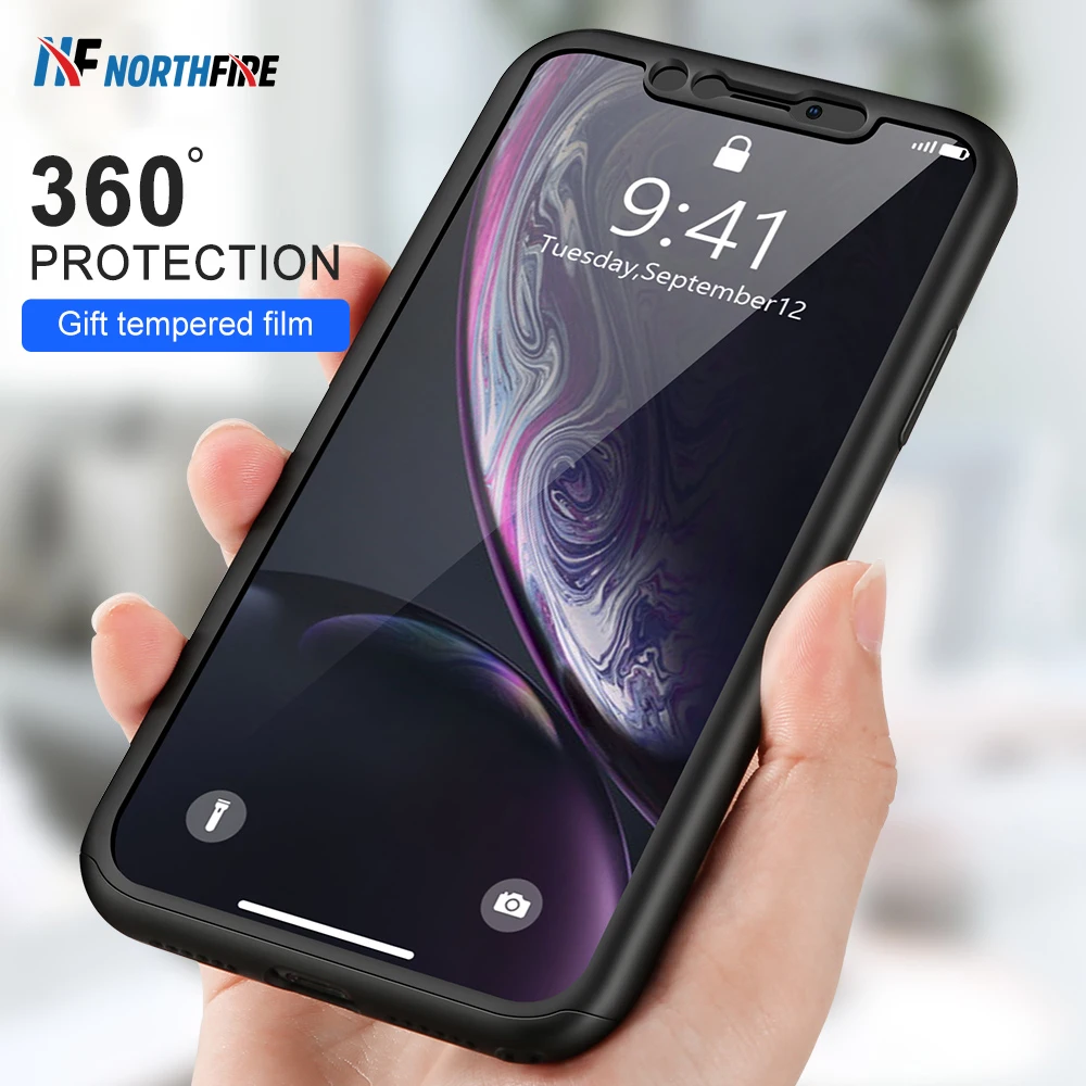 Чехол-накладка для iPhone 11 XR XS X 7 8 6 6S 11pro MAX 11Pro 6Plus 6s Plus с фронтальной пленкой 360 |