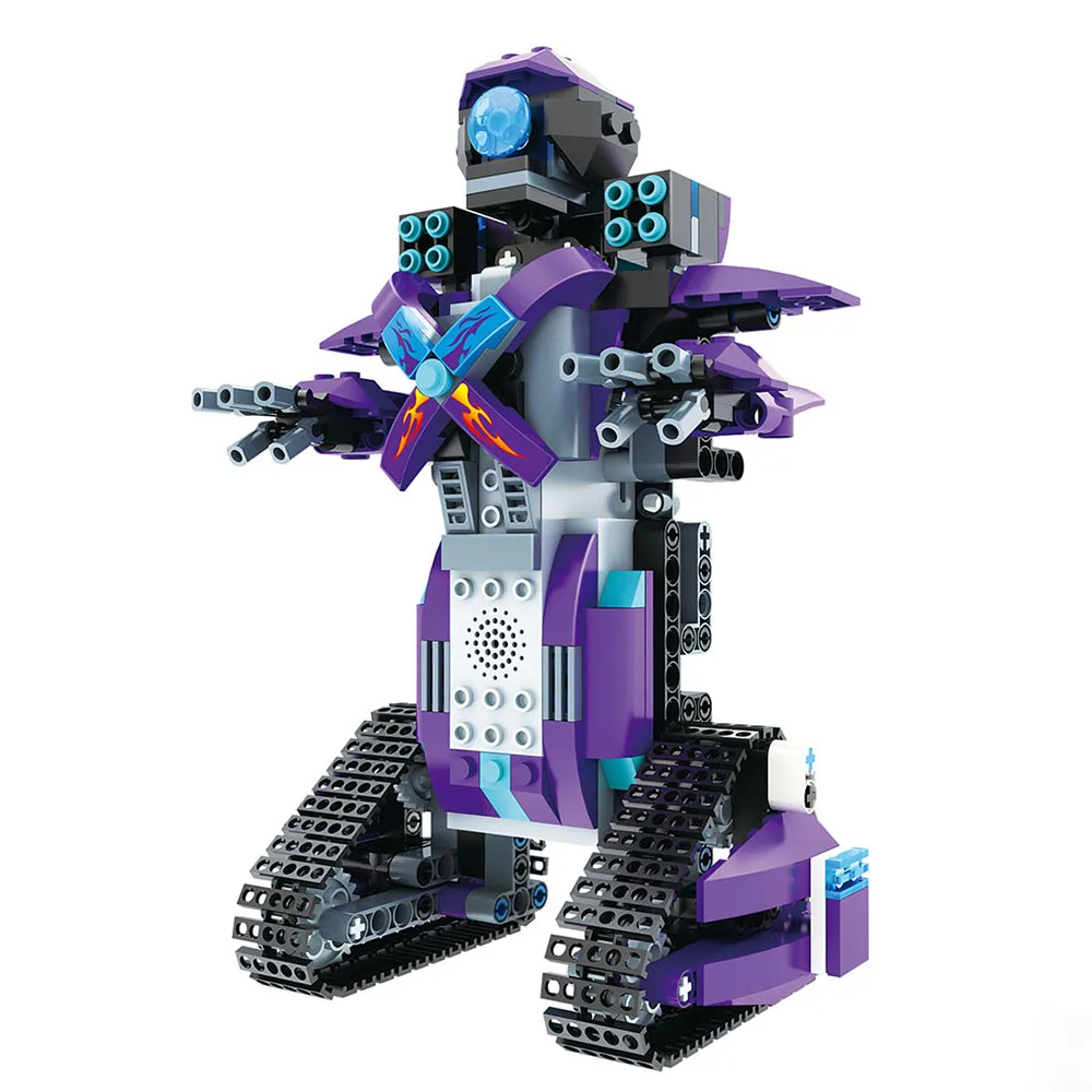 Интеллектуальный RC Робот строительные блоки Technic 2,4 GHz пульт дистанционного управления робот приложение управление светодиодные развивающие кирпичи Робот Игрушки для детей