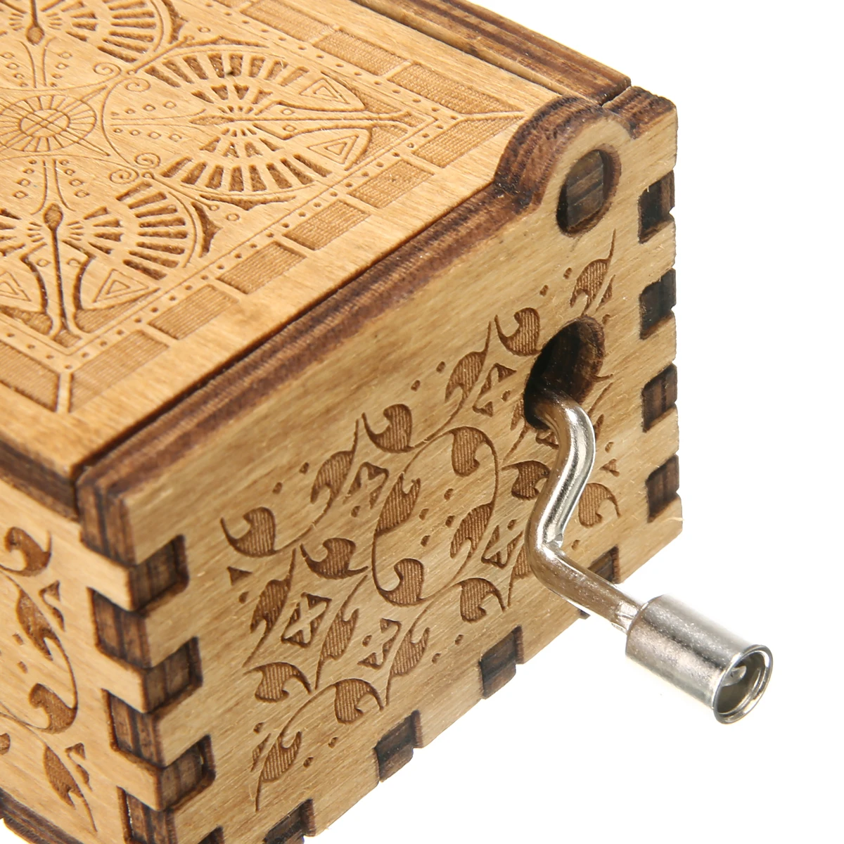 Handmade Classical Music Box "You Are My Sunshine" Engraved Musical Case Birthday Gifts Rock and Roll Music Box