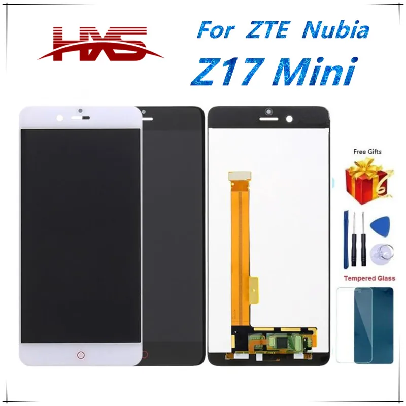 

[H.X.S]Black White Tested Original LCD Display Touch Screen Digitizer Assembly For ZTE Nubia Z17 mini z17mini NX569J NX569H/J