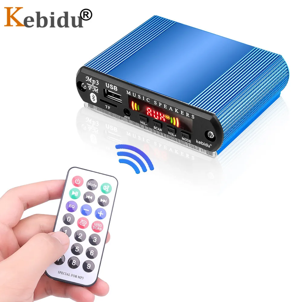 KEBIDU USB/TF/FM аудио модуль Bluetooth MP3 декодер доска с алюминиевой оболочкой коробка поддержка записи вызовов цветной экран