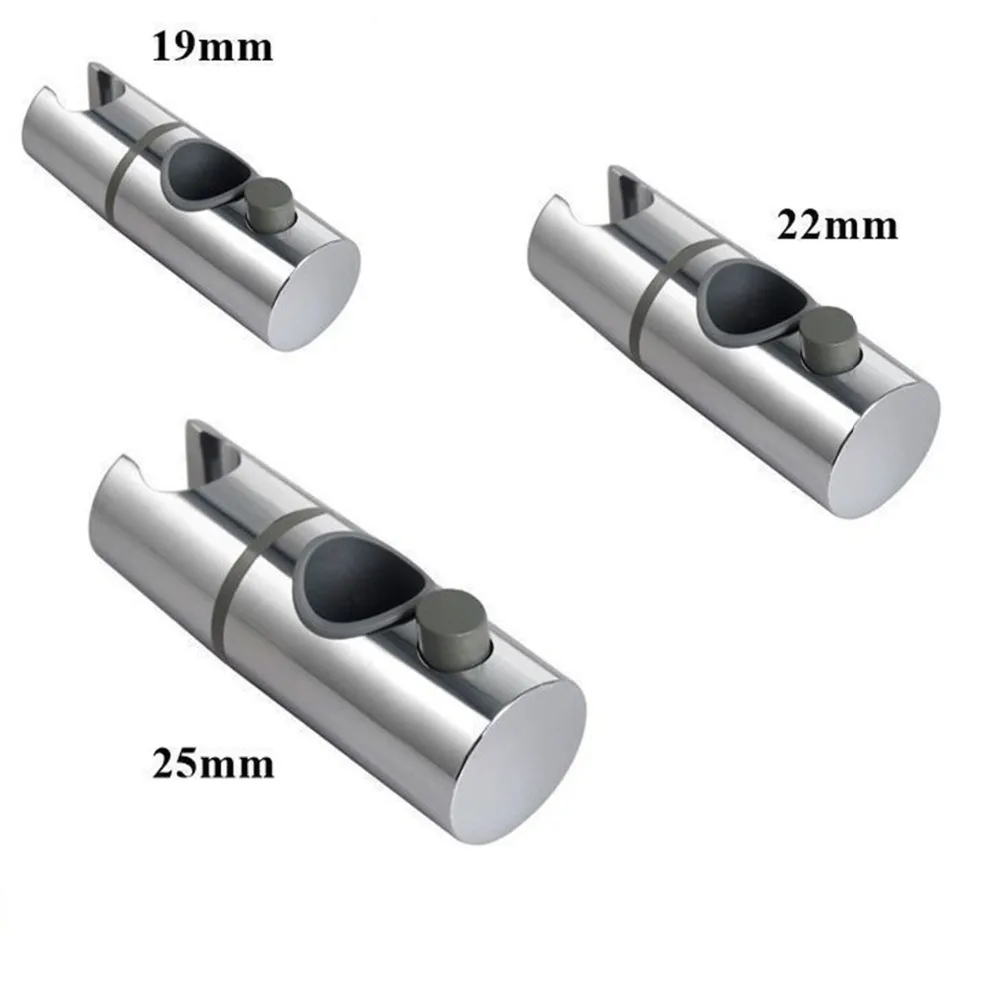 [Free ship]ABS Replacement Sturdy Bathroom Shower Rail Head Slider Holder Adjustable Bracket Made In Sturdy 25/19/22mm Shower Head Slider