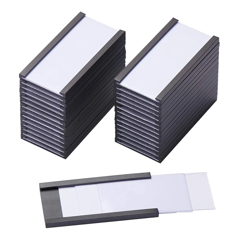 50Pcs Magnetic Label Holders with Magnetic Data Card Holders ...