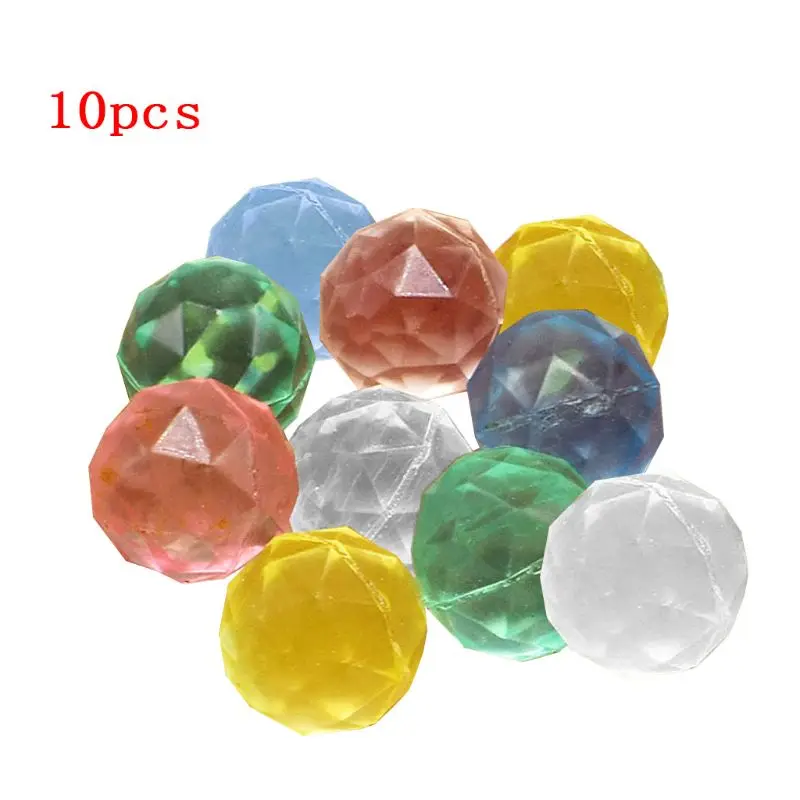 10 Pcs Transparent Bouncy Floating Ball Children Elastic Rubber Toy Pinball Gift R9UE 10 Pcs Transparent Bouncy Floating Ball Children Elastic Rubber Toy Pinball Gift R9UE
