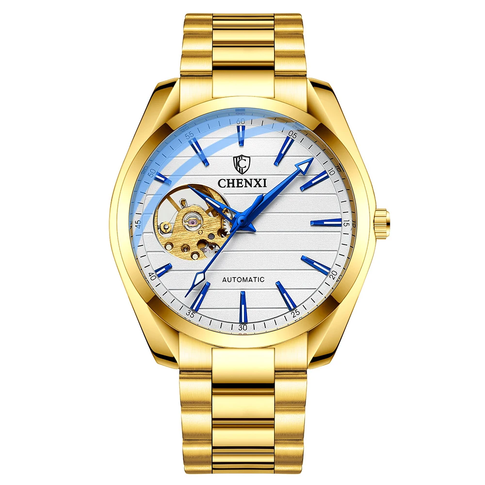 Men's Automatic Mechanical Top Brand Stainless Steel Waterproof Swiss Movement High Quality Watches Relogio Masculino 