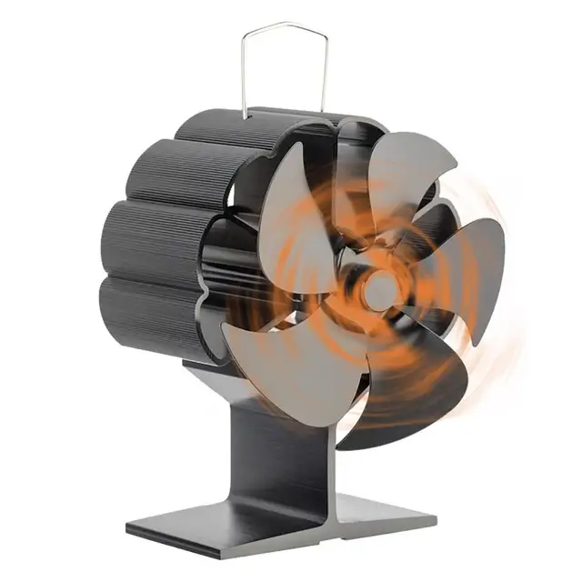 5 Blade Haard Ventilator Warmte Aangedreven Log Brander Ecofan Rustig Thuis Ventilator Warmte Distributie - Stoves - AliExpress