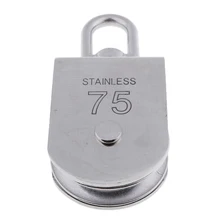 75 мм одиночный шкив Blo с поворотным глазом-304 нержавеющая сталь